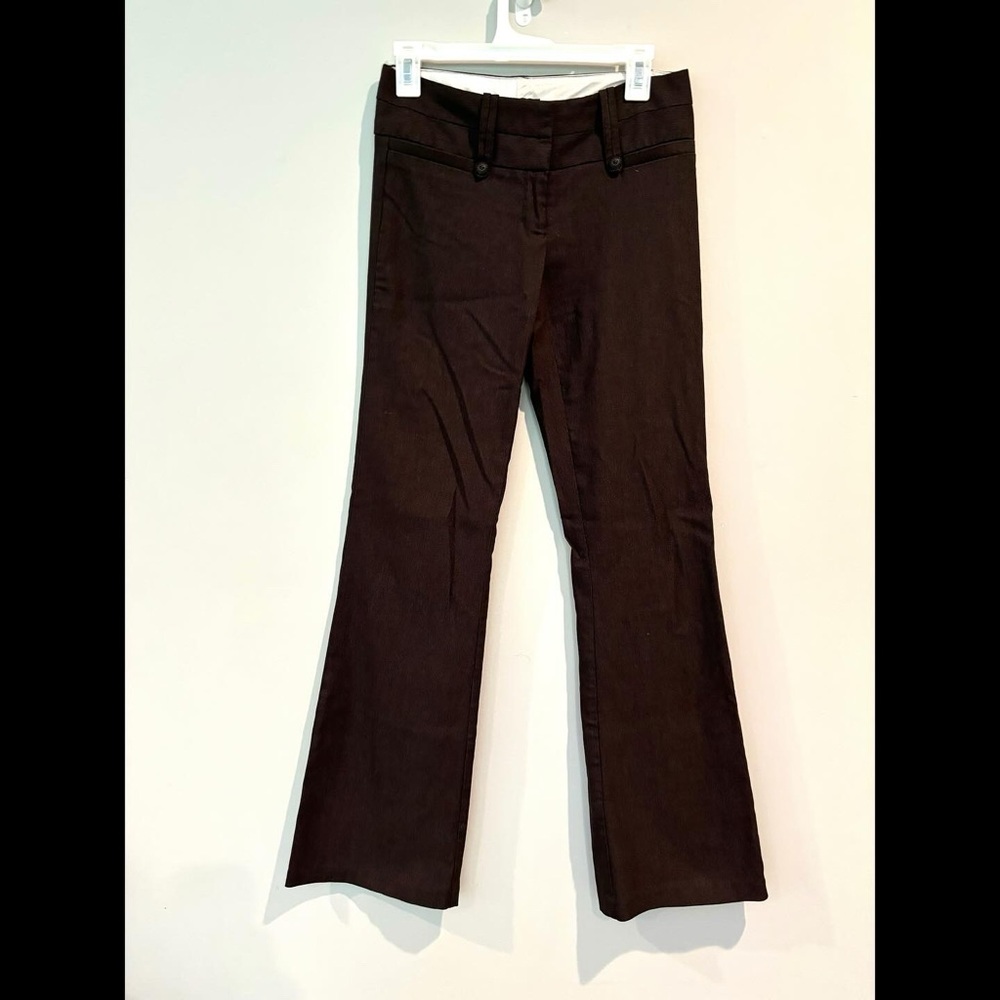 Stooshy Dark Brown Flare Pants